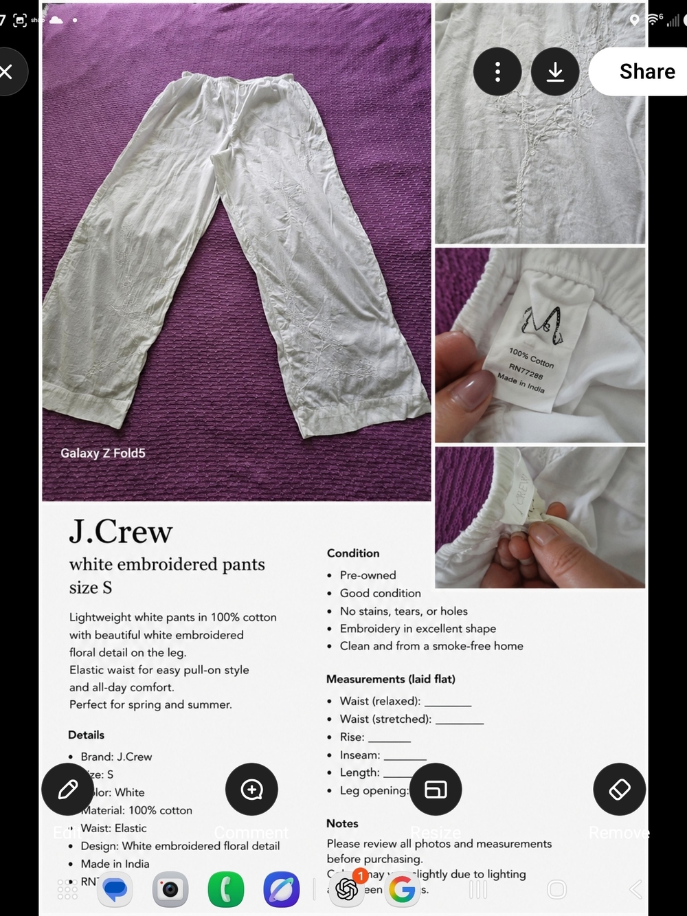 Pants Subcategory Classification